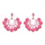 FASHIONSNOOPS Drop Hairball Earring Handmade Tassel Big Earring Dangle Bohemian Large Long Brinco Printing Ear Oorbellen 2018