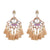 FASHIONSNOOPS Drop Hairball Earring Handmade Tassel Big Earring Dangle Bohemian Large Long Brinco Printing Ear Oorbellen 2018