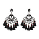FASHIONSNOOPS Drop Hairball Earring Handmade Tassel Big Earring Dangle Bohemian Large Long Brinco Printing Ear Oorbellen 2018