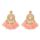 FASHIONSNOOPS Tassel Earrings For Women Crystal Beads Handmade Ethnic Long Dangle Charms Wedding Oorbellen Acessorios Earings