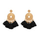 FASHIONSNOOPS Tassel Earrings For Women Crystal Beads Handmade Ethnic Long Dangle Charms Wedding Oorbellen Acessorios Earings