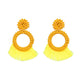 FASHIONSNOOPS Tassel Earrings For Women Crystal Beads Handmade Ethnic Long Dangle Charms Wedding Oorbellen Acessorios Earings