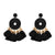 FASHIONSNOOPS Tassel Earrings For Women Crystal Beads Handmade Ethnic Long Dangle Charms Wedding Oorbellen Acessorios Earings