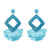 FASHIONSNOOPS Tassel Earrings For Women Crystal Beads Handmade Ethnic Long Dangle Charms Wedding Oorbellen Acessorios Earings