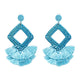 FASHIONSNOOPS Tassel Earrings For Women Crystal Beads Handmade Ethnic Long Dangle Charms Wedding Oorbellen Acessorios Earings