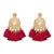 FASHIONSNOOPS Tassel Earrings For Women Crystal Beads Handmade Ethnic Long Dangle Charms Wedding Oorbellen Acessorios Earings