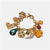 FASHIONSNOOPS ZA Bracelets For Women Crystal Luxury Handmade Love Heart Chain Bangles Metal Charm Fashion Accessories Jewelry