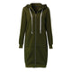 FLULU Autumn Winter New Hoodie Sweatshirt Women Solid Casual Loose Zipper Plus Size Thick Hoodies Jacket Long Coat Feminino 5XL
