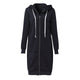 FLULU Autumn Winter New Hoodie Sweatshirt Women Solid Casual Loose Zipper Plus Size Thick Hoodies Jacket Long Coat Feminino 5XL