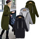 FLULU Autumn Winter New Hoodie Sweatshirt Women Solid Casual Loose Zipper Plus Size Thick Hoodies Jacket Long Coat Feminino 5XL