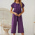 Fashion 2019 Summer Womens Casual Solid Color Buttons Wide Leg Jumpsuit Holiday Loose Short Sleeve Crew Neck Playsuit Romper