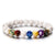Fashion 7 Chakra Elephant Pendant Strand Bracelet Lava Beads Charm Bracelets & Bangles Jewelry Bracelet For Women ns19