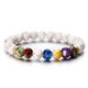 Fashion 7 Chakra Elephant Pendant Strand Bracelet Lava Beads Charm Bracelets & Bangles Jewelry Bracelet For Women ns19