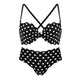 Fashion Bras Brief Set For Women Push Up Bra Lingerie Panties Sexy Bralette Dot Brassiere Underwear Spring Summer Intimates #D