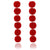 Fashion Elegant Red Black Plush Ball Drop Earrings/Pearl Long Earrings Gift for Wedding Party