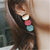 Fashion Elegant Red Black Plush Ball Drop Earrings/Pearl Long Earrings Gift for Wedding Party