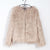 Fashion Furry Faux Fur Coat Women Fluffy Warm Long Sleeve Female Outerwear Autumn Winter Coat Jacket Hairy Collarless Overcoat