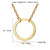 AlphaGal Gold-color Good Vibes Only Sun Necklaces & Pendants For Women Jewelry