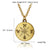 AlphaGal Gold-color Good Vibes Only Sun Necklaces & Pendants For Women Jewelry