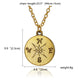 AlphaGal Gold-color Good Vibes Only Sun Necklaces & Pendants For Women Jewelry