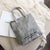 Fashion Kraft Transparent Bag with Letter 2019 Summer Travel Waterproof Tote Bags Female Beach Crossbody Bag Shoulder Bags