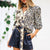 Fashion Leopard Print Patchwork Loose Shirts Women Casual Long Sleeve Vintage Bow Tie Blouse Ladies Sexy Club Shirts High Street