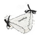 Fashion Letter Embroidery Bow Lace Up Panties Women Sexy Mesh Briefs Ladies Sexy Low-waist Cute Panties Underwear  Hot Sale