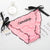 Fashion Letter Embroidery Bow Lace Up Panties Women Sexy Mesh Briefs Ladies Sexy Low-waist Cute Panties Underwear  Hot Sale