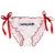 Fashion Letter Embroidery Bow Lace Up Panties Women Sexy Mesh Briefs Ladies Sexy Low-waist Cute Panties Underwear  Hot Sale