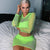 Fashion Mesh See Through T Shirts Women O Neck Long Sleeve Crop Top 2019 Summer Autumn Streetwear tshirt Sexy Neon Summer Top