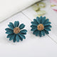 Fashion New 2019 Korea Exaggerate Big Flower Earrings for Women Accessories elegant Jewelry wholesale