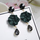Fashion New 2019 Korea Exaggerate Big Flower Earrings for Women Accessories elegant Jewelry wholesale