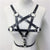 Fashion Pentagram Star Pattern Crop Top Women Leather Metal O Rings Hollow Out Tank Tops Sexy Party Club Top Rave Festival Tops