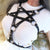 Fashion Pentagram Star Pattern Crop Top Women Leather Metal O Rings Hollow Out Tank Tops Sexy Party Club Top Rave Festival Tops