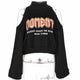 Fashion Print Off Shoulder Loose T-shirts Women Casual O-neck Long Sleeve Pullovers Streetwear Female Sexy Wild Autumn Tops New