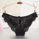 Fashion Sexy Lace Woman Panties Ladies Hollow Ruffled Bow Breathable Hip Low Waist Female Soft Lady Briefs