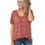 Fashion Striped V-neck Summer Tops Women Casual Solid Short Sleeve Plus Size Tees Streetwear Female Vogue Simple Wild T-shirts
