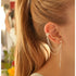 Fashion Unique Design Fashion New Jewelry Wholesale Hip-pop Vintage Retro Gold Leaf Clip Earrings For Women e066