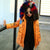 Fashion Winter Print Heavyweight Long Girls Coat Warm Parkas Children Outfits Cotton Filling Colorful Fur Collar 3-14 Years Old