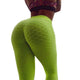 Fashion Women Jacquard Fabric Leggings V Shape Waist Flaws Textured Pants Push Up Pants Workout Sexy Leggings