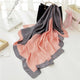 Fashion Women Scarf Luxury Brand Hijab 100% Silk Feeling Shawl Scarf Blue Foulard Square Head Scarves Wraps 2019 NEW 90x90cm