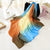 Fashion Women Scarf Luxury Brand Hijab 100% Silk Feeling Shawl Scarf Blue Foulard Square Head Scarves Wraps 2019 NEW 90x90cm