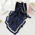 Fashion Women Scarf Luxury Brand Hijab 100% Silk Feeling Shawl Scarf Blue Foulard Square Head Scarves Wraps 2019 NEW 90x90cm