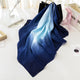 Fashion Women Scarf Luxury Brand Hijab 100% Silk Feeling Shawl Scarf Blue Foulard Square Head Scarves Wraps 2019 NEW 90x90cm