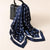 Fashion Women Scarf Luxury Brand Striped Dots Print Hijab Pure Silk Shawl Scarfs Foulard Square Head Scarves Wraps 2017 NEW