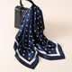 Fashion Women Scarf Luxury Brand Striped Dots Print Hijab Pure Silk Shawl Scarfs Foulard Square Head Scarves Wraps 2017 NEW