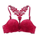 Fashion Women Sexy Bra Front Closure Lace bra Racer Back Seamless Women's Push Up Sexy plunge Bras Unlined Underwear Racerback