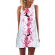 Feather Print Dress Sleeveless Boho Style Short Beach Dress 2019 Summer Dress Women Sundress Casual Shift Dresses Vestido