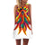 Feather Print Dress Sleeveless Boho Style Short Beach Dress 2019 Summer Dress Women Sundress Casual Shift Dresses Vestido