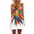 Feather Print Dress Sleeveless Boho Style Short Beach Dress 2019 Summer Dress Women Sundress Casual Shift Dresses Vestido